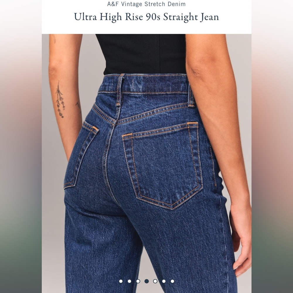 Abercrombie High Rise Straight Jean - Curve Love